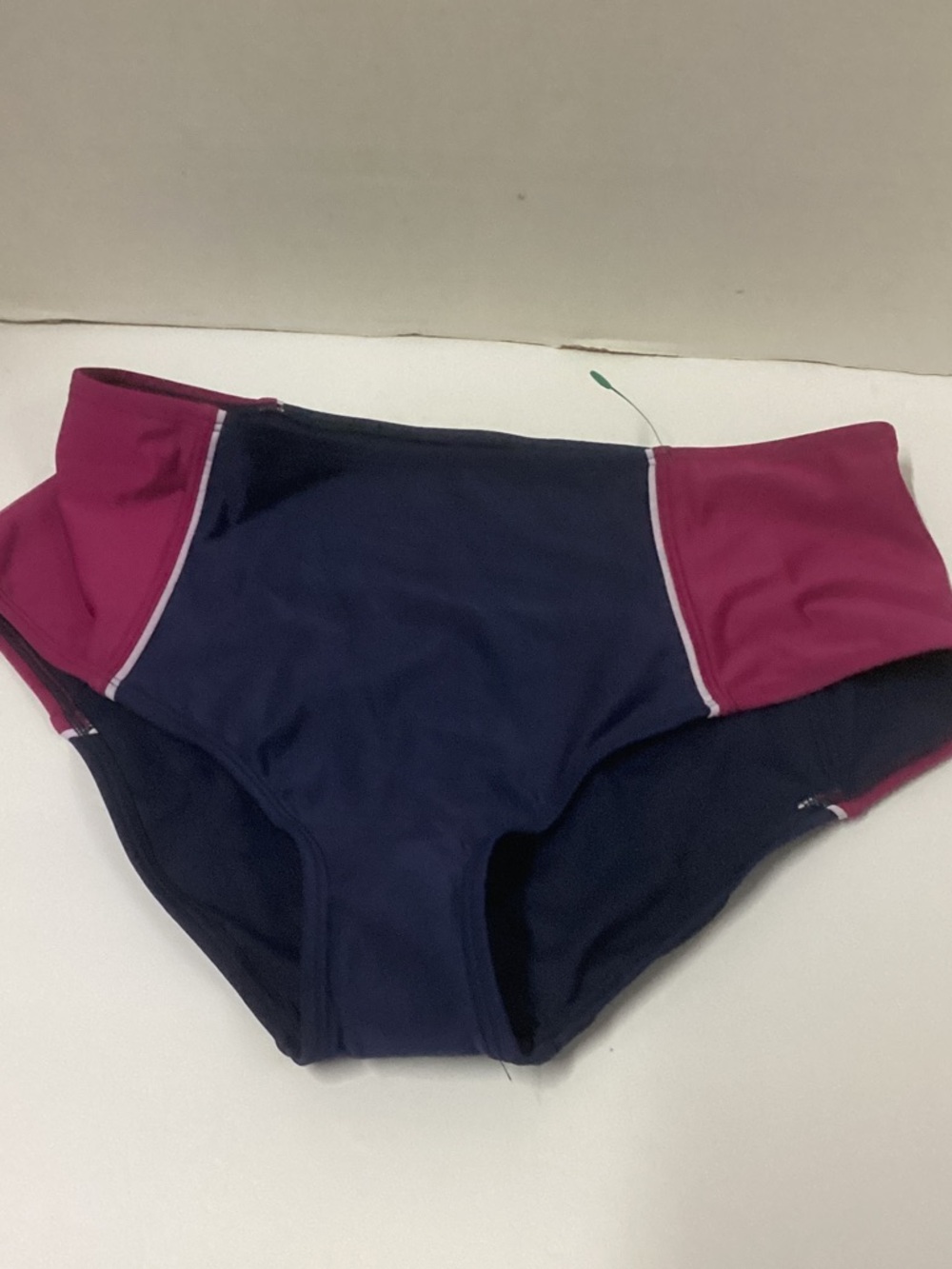 all in motion Navy and Magenta One-Piece Swim Bottom Panel